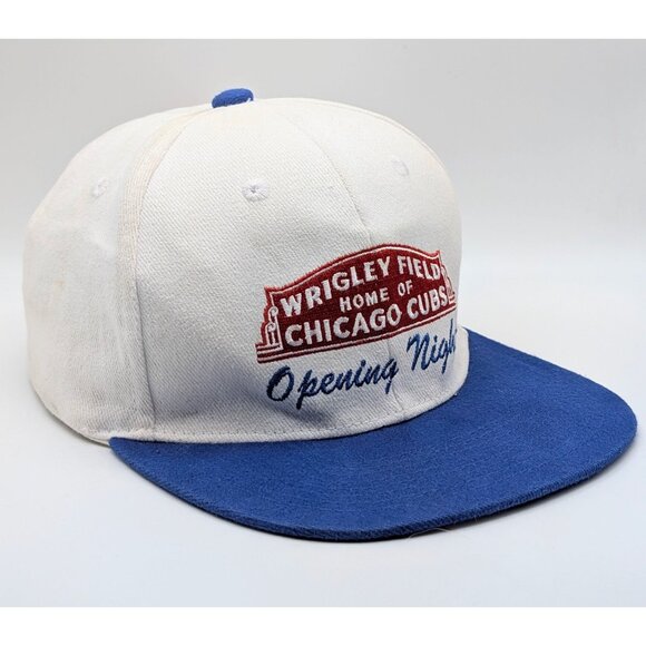 Vintage Chicago Cubs Wrigley Field Opening Night Snapback Hat Cap ComEd MLB VTG - Picture 1 of 5